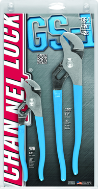 Channellock Tongue & Groove Plier Set -- #GS1; 2 Pieces; Includes: 6-1/2"; 9-1/2" - Americas Industrial Supply