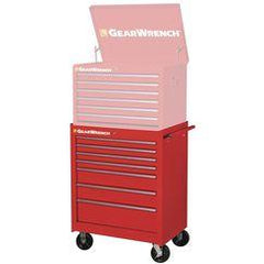 27" 7 DRAWER ROLLER CABINET RED - Americas Industrial Supply