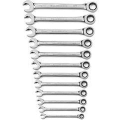 12PC OPEN END RATCHETING WRENCH SET - Americas Industrial Supply