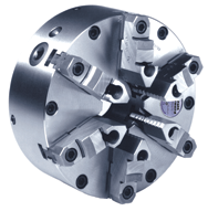 Steel Body Setrite Universal Chuck - 12" Plain Mount; 6-Jaw - Americas Industrial Supply