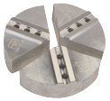 Fine Serrated Jaw - Full Wrap Aluminum For 8" Chucks - Americas Industrial Supply