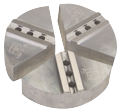 Fine Serrated Jaw - Full Wrap Aluminum For 6" Chucks - Americas Industrial Supply