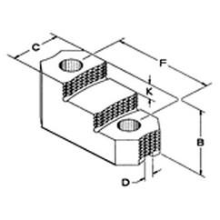 Serrated Hard Top Jaw Each - For 10" Chucks - Americas Industrial Supply