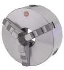 8" 3 Jaw Self Centering Scroll Chuck; Flatback - Americas Industrial Supply