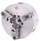 8" 3 Jaw Self Centering Scroll Chuck; D1-6; Direct Mount; Steel Body - Americas Industrial Supply