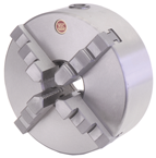 10" 4 Jaw Self Center Scroll Chuck; Flatback; Solid Jaw - Americas Industrial Supply