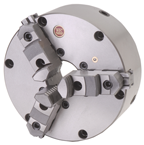 5" 3 Jaw Zero Set Scroll Chuck; Steel Body - Americas Industrial Supply