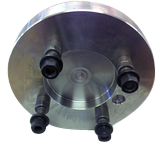 #12DIN6 For 12-1/2'' Chucks; DIN-6 Mount - Lathe Chuck Adaptor Plate - Americas Industrial Supply