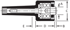 2MT Changeable Pt Body - For Point Live Center - Americas Industrial Supply