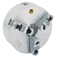Semi-Steel Lathe Chuck - 5'' 1-10 Mount; 3-Jaw; 2 Piece Reversible Jaws - Americas Industrial Supply
