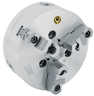 Semi-Steel Lathe Chuck - 10'' A1-8 Mount; 3-Jaw; 2 Piece Reversible Jaws - Americas Industrial Supply