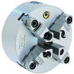 Cast Body Self-Center Lathe Chuck - 12" Plain Mount; 4-Jaw - Americas Industrial Supply