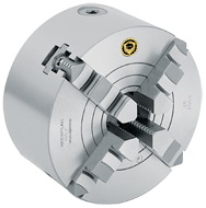 Cast Body Scroll Chuck - 10" Plain Mount; 4-Jaw - Americas Industrial Supply