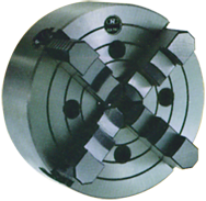 Ind Lathe Chuck - 8" Plain Mount; 4-Jaw - Americas Industrial Supply