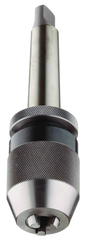 1/32 - 1/2'' Capacity - 3 MT Shank - Keyless Drill Chuck with Integral Shank - Americas Industrial Supply