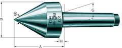 4MT HD 60° Pipe Nose - Live Center - Americas Industrial Supply