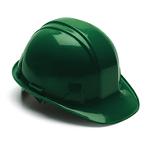 4 Point Ratchet Hard Hat, Green - Americas Industrial Supply