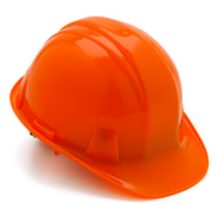 4 Point Ratchet Hard Hat, Orange - Americas Industrial Supply