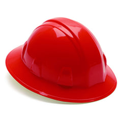 Hard Hat - Red Full Brim 4 Point Ratchet Style - Americas Industrial Supply