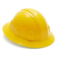 Hard Hat - Yellow Full Brim 4 Point Ratchet Style - Americas Industrial Supply