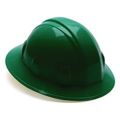 Hard Hat - Green Full Brim 4 Point Ratchet Style - Americas Industrial Supply