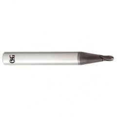 4mm Dia. - 50mm OAL - Carbide - Ball End HP End Mill-2 FL - Americas Industrial Supply