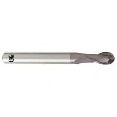 8mm Dia. - 100mm OAL - Carbide - Ball End HP End Mill-2 FL - Americas Industrial Supply