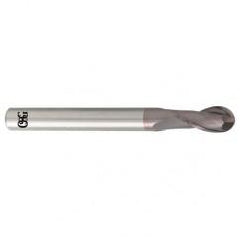 1/8" Dia. - 3" OAL - Carbide - Ball End HP End Mill-2 FL - Americas Industrial Supply