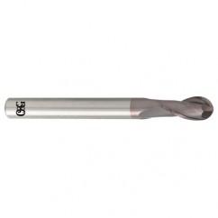 1.8mm Dia. - 50mm OAL - Carbide - Ball End HP End Mill-2 FL - Americas Industrial Supply