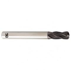 3/4 Dia. x 4 Overall Length 4-Flute .090 C/R Solid Carbide SE End Mill-Round Shank-Center Cutting-TiALN - Americas Industrial Supply