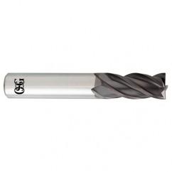 7/16 x 7/16 x 1 x 2-3/4 4Fl  Square Carbide End Mill - TiALN - Americas Industrial Supply