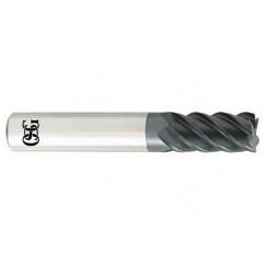 20mm x 20mm x 38mm x 102mm 5Fl  C/R Carbide End Mill - TiALN - Americas Industrial Supply