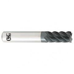 5/8 x 5/8 x 1-1/4 x 3-1/2 5Fl  C/R Carbide End Mill - TiALN - Americas Industrial Supply