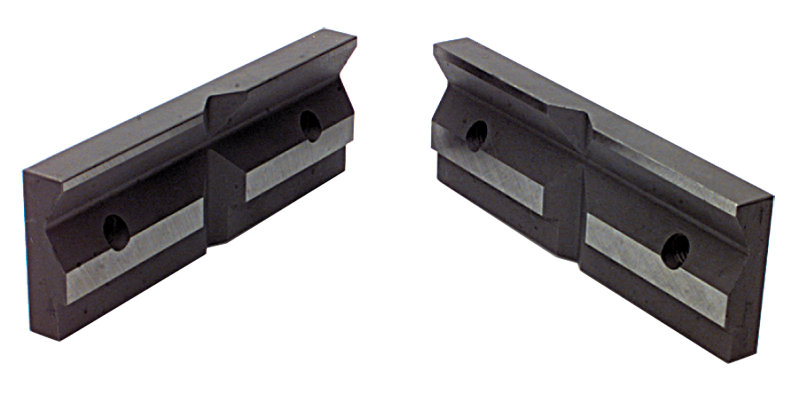 1-Pair Matching V-Groove Jaw Plates; For: 4/5" Speed Vise - Americas Industrial Supply
