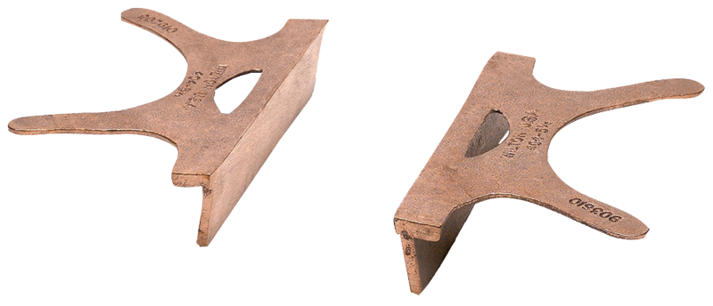 404-3, Copper Jaw Caps, 3" Jaw Width - Americas Industrial Supply