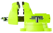 1560, High-Visibility Safety Vise, 6" Jaw Width, 5-3/4" Jaw Opening - Americas Industrial Supply