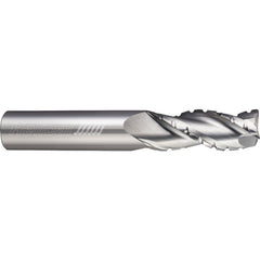 ‎3 Flute - Corner Radius - 35 Degree Helix - 1.0000″ (1) Cutter DIA × 1.0000″ (1) Shank DIA × 0.0600″ Radius × 3.2500″ (3-1/4) LOC × 6.0000″ (6) OAL  - Uncoated