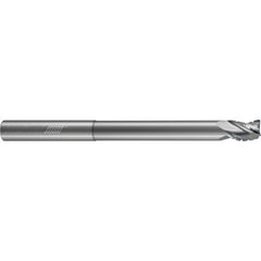 ‎3 Flute - Corner Radius - 35 Degree Helix - 0.1250″ (1/8) Cutter DIA × 0.1250″ (1/8) Shank DIA × 0.0100″ Radius × 0.1563″ (5/32) LOC × 3.0000″ (3) OAL × 0.5000″ (1/2) Reach - Uncoated