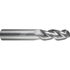 ‎3 Flute - Ball - 40 Degree Helix - 0.1250″ (1/8) Cutter DIA × 0.1250″ (1/8) Shank DIA × 0.0625″ (1/16) Radius × 0.8750″ (7/8) LOC × 2.5000″ (2-1/2) OAL  - Uncoated