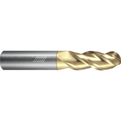 ‎3 Flute - Ball - 40 Degree Helix - 0.7500″ (3/4) Cutter DIA × 0.7500″ (3/4) Shank DIA × 0.3750″ (3/8) Radius × 3.2500″ (3-1/4) LOC × 6.0000″ (6) OAL  - ZPLUS Coated