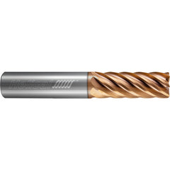 ‎7 FL - Corner Radius - 0.5000″ (1/2) Cutter DIA × 0.5000″ (1/2) Shank DIA × 0.0100″ Radius × 1.2500″ (1-1/4) LOC × 3.0000″ (3) OAL  - TPLUS Coated