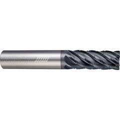 ‎6 Flute - Corner Radius - 0.1875″ (3/16) Cutter DIA × 0.1875″ (3/16) Shank DIA × 0.0100″ Radius × 0.4375″ (7/16) LOC × 2.0000″ (2) OAL  - APLUS Coated