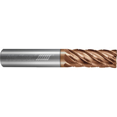 ‎6 Flute - Corner Radius - 0.7500″ (3/4) Cutter DIA × 0.7500″ (3/4) Shank DIA × 0.0600″ Radius × 2.7500″ (2-3/4) LOC × 5.0000″ (5) OAL  - TPLUS Coated