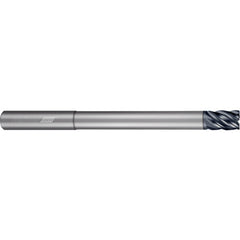 ‎5 Flute - Corner Radius - 0.5000″ (1/2) Cutter DIA × 0.5000″ (1/2) Shank DIA × 0.0600″ Radius × 0.6250″ (5/8) LOC × 4.0000″ (4) OAL × 1.7500″ (1-3/4) Reach - APLUS Coated