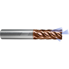 ‎6 Flute - Corner Radius - 0.2500″ (1/4) Cutter DIA × 0.2500″ (1/4) Shank DIA × 0.0200″ Radius × 0.3750″ (3/8) LOC × 2.0000″ (2) OAL  - TPLUS Coated