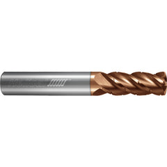 ‎4 Flute - Feed Mill - 0.7500″ (3/4) Cutter DIA × 0.7500″ (3/4) Shank DIA × 1.6250″ (1-5/8) LOC × 4.0000″ (4) OAL  - TPLUS Coated