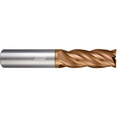 ‎4 Flute - Square - 0.3750″ (3/8) Cutter DIA × 0.3750″ (3/8) Shank DIA × 1.0000″ (1) LOC × 3.0000″ (3) OAL  - TPLUS Coated