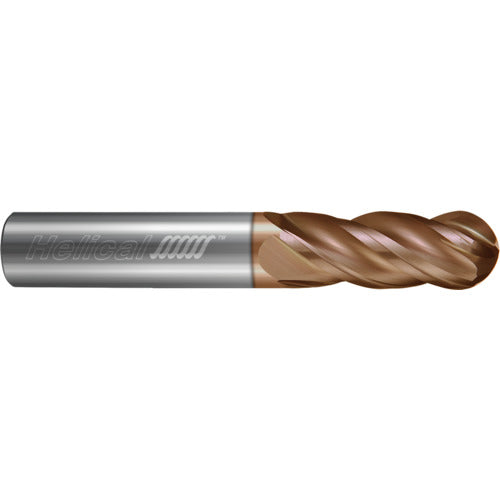 ‎4 Flute - Ball - 0.2500″ (1/4) Cutter DIA × 0.2500″ (1/4) Shank DIA × 0.1250″ (1/8) Radius × 1.5000″ (1-1/2) LOC × 3.0000″ (3) OAL  - TPLUS Coated