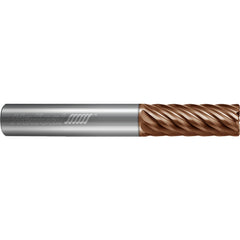 ‎8 FL - Corner Radius - 0.5000″ (1/2) Cutter DIA × 0.5000″ (1/2) Shank DIA × 0.0600″ Radius × 1.0000″ (1) LOC × 3.0000″ (3) OAL  - TPLUS Coated