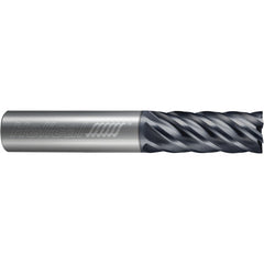 ‎6 Flute - Square - 0.3750″ (3/8) Cutter DIA × 0.3750″ (3/8) Shank DIA × 1.5000″ (1-1/2) LOC × 3.5000″ (3-1/2) OAL  - APLUS Coated